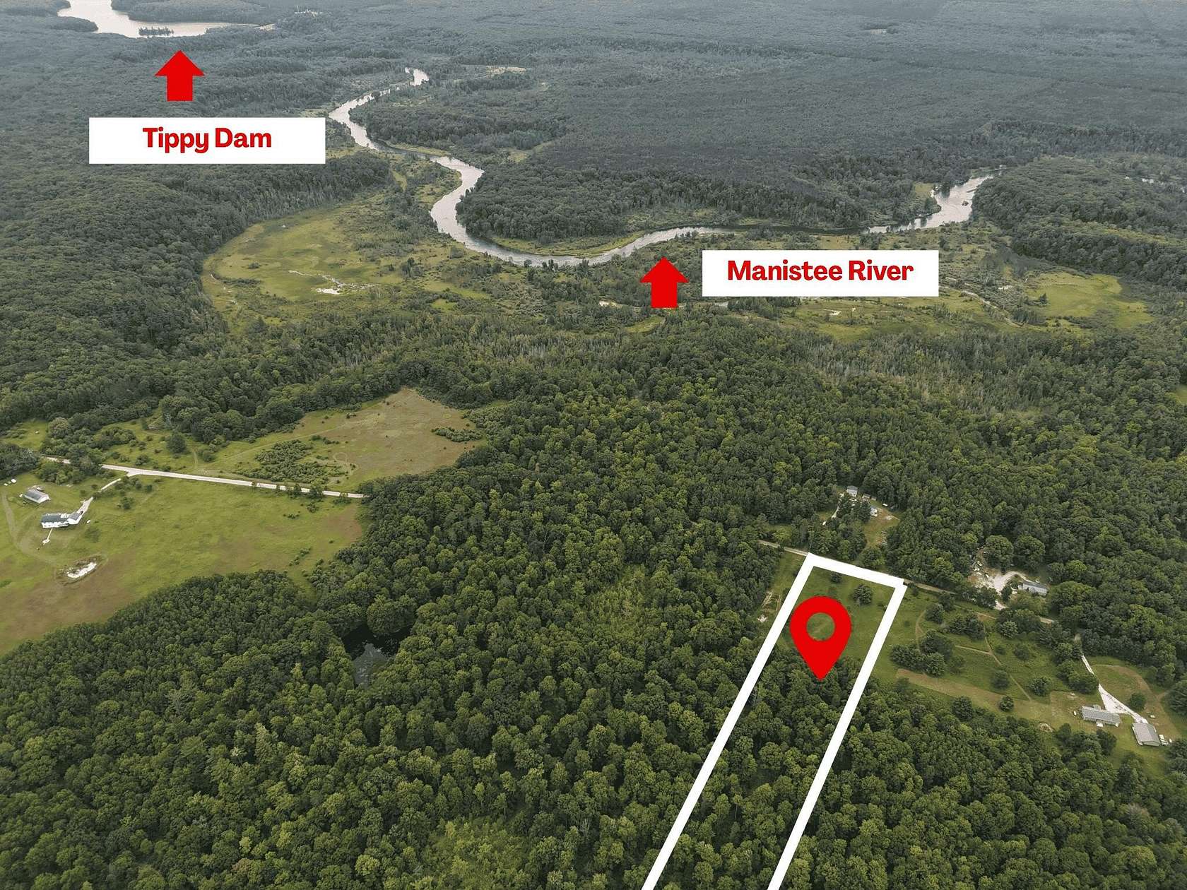 10 Acres of Recreational & Residential Land for Sale in Brethren, Michigan