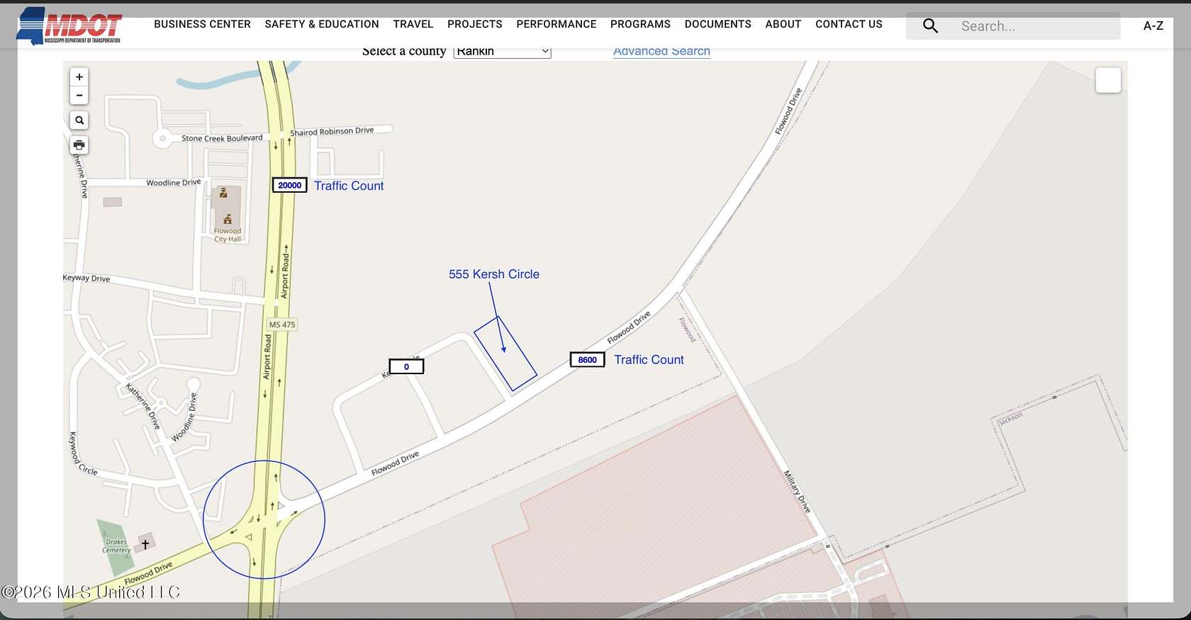 1 Acre of Commercial Land for Sale in Flowood, Mississippi
