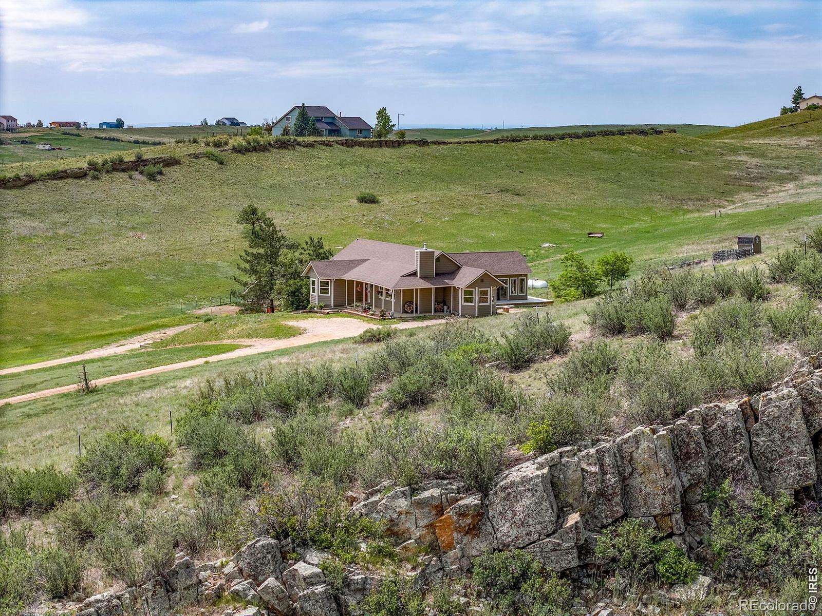 13 Acres of Land with Home for Sale in Berthoud, Colorado