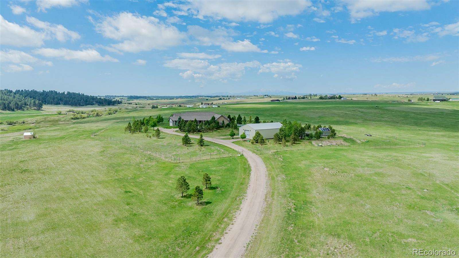 46.7 Acres of Land with Home for Sale in Elizabeth, Colorado