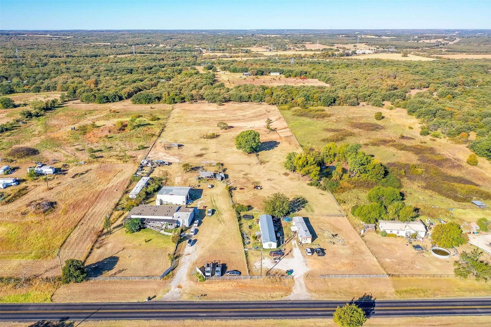 10.1 Acres of Land with Home for Sale in Poolville, Texas
