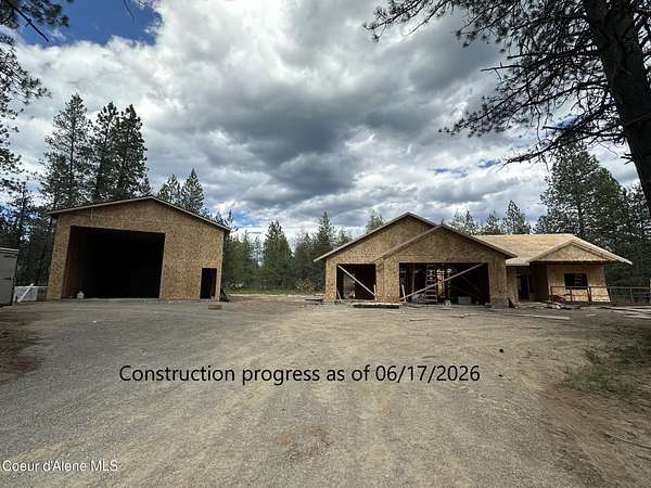 5 Acres of Land with Home for Sale in Spirit Lake, Idaho