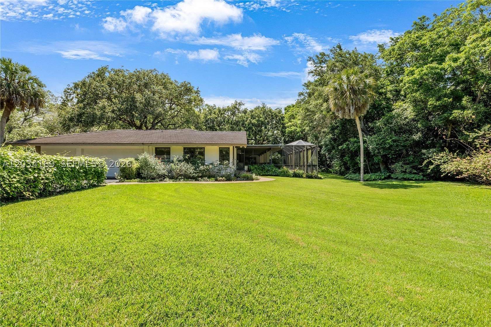 1.75 Acres of Land with Home for Sale in Coral Gables, Florida