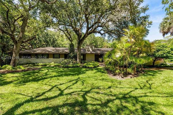 1.75 Acres of Land with Home for Sale in Coral Gables, Florida