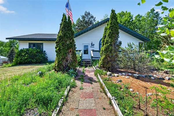 19.5 Acres of Recreational Land with Home for Sale in Springbrook, Wisconsin