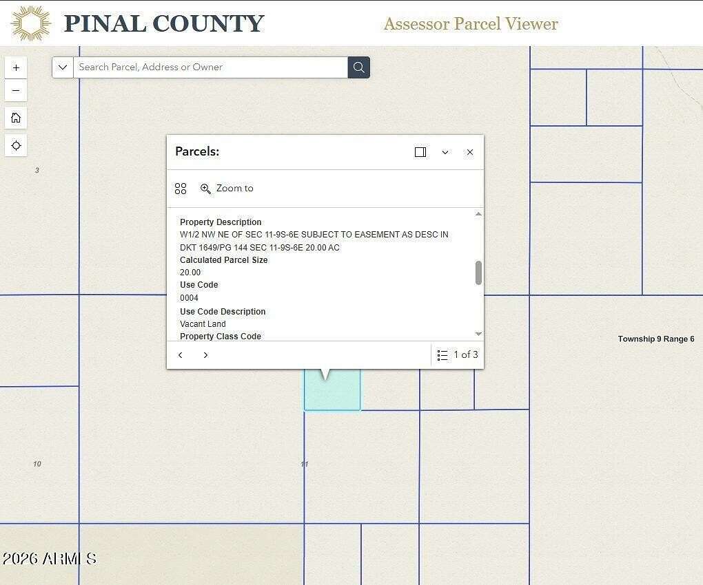 20.5 Acres of Land for Sale in Eloy, Arizona