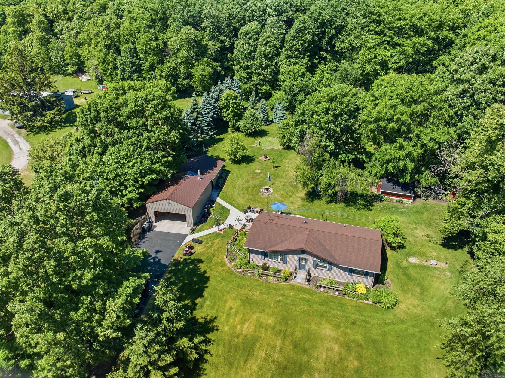 1.62 Acres of Land with Home for Sale in Glenbeulah, Wisconsin