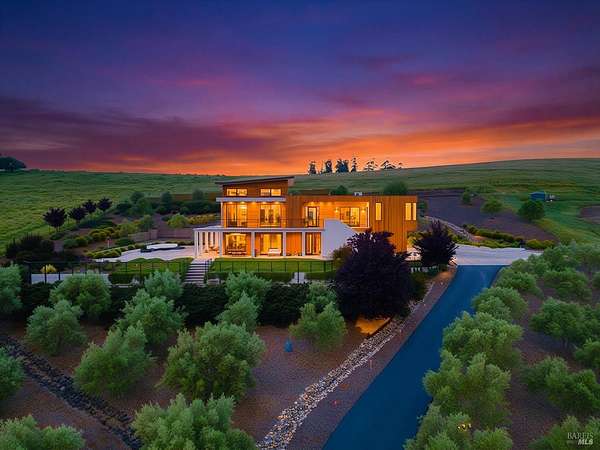 4.45 Acres of Land with Home for Sale in Petaluma, California