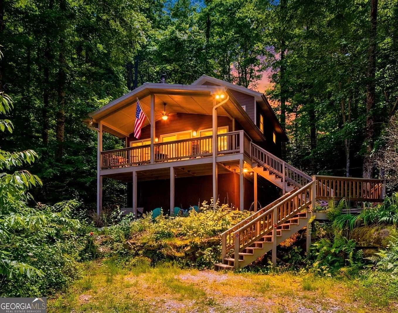 6.38 Acres of Land with Home for Sale in Rabun Gap, Georgia