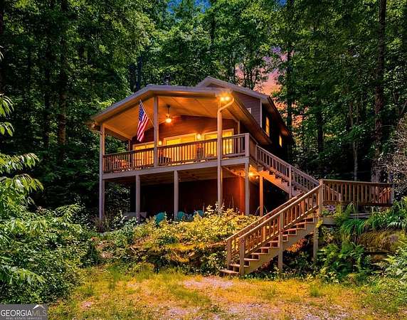 6.38 Acres of Land with Home for Sale in Rabun Gap, Georgia
