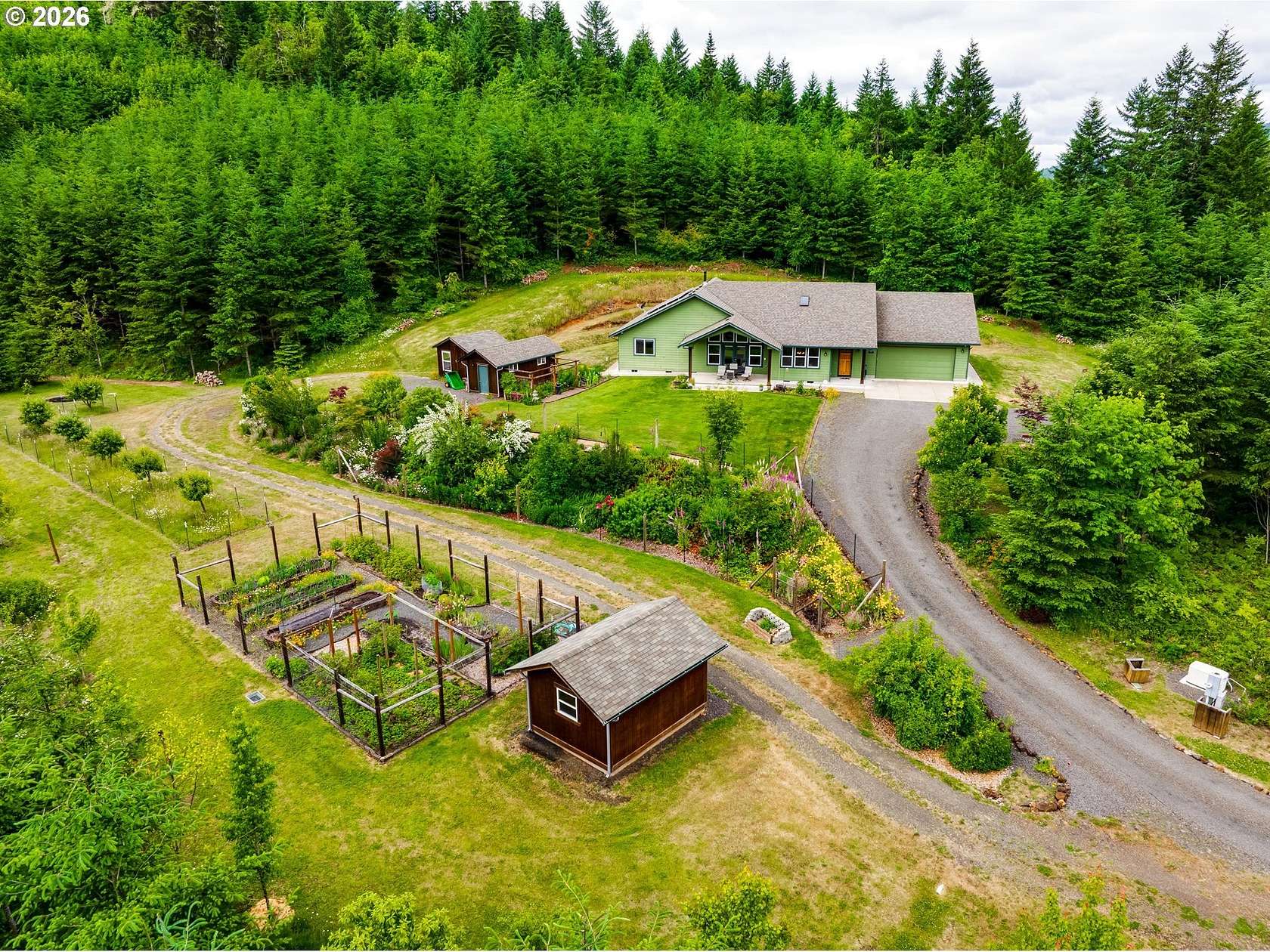 4.17 Acres of Land with Home for Sale in Springfield, Oregon