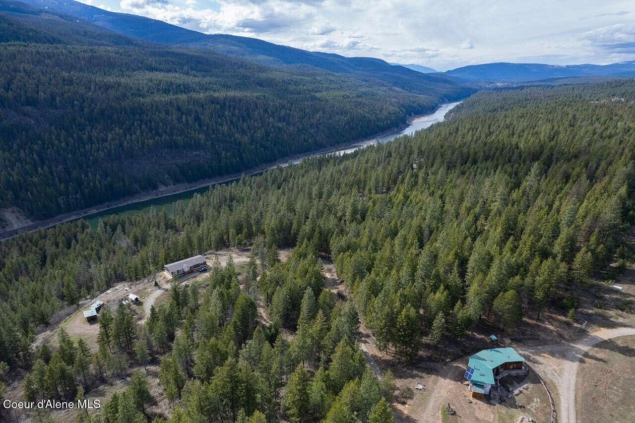 20.5 Acres of Land with Home for Sale in Moyie Springs, Idaho