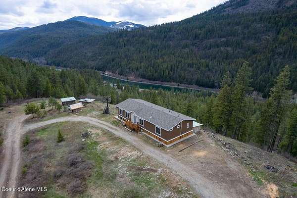 20.5 Acres of Land with Home for Sale in Moyie Springs, Idaho