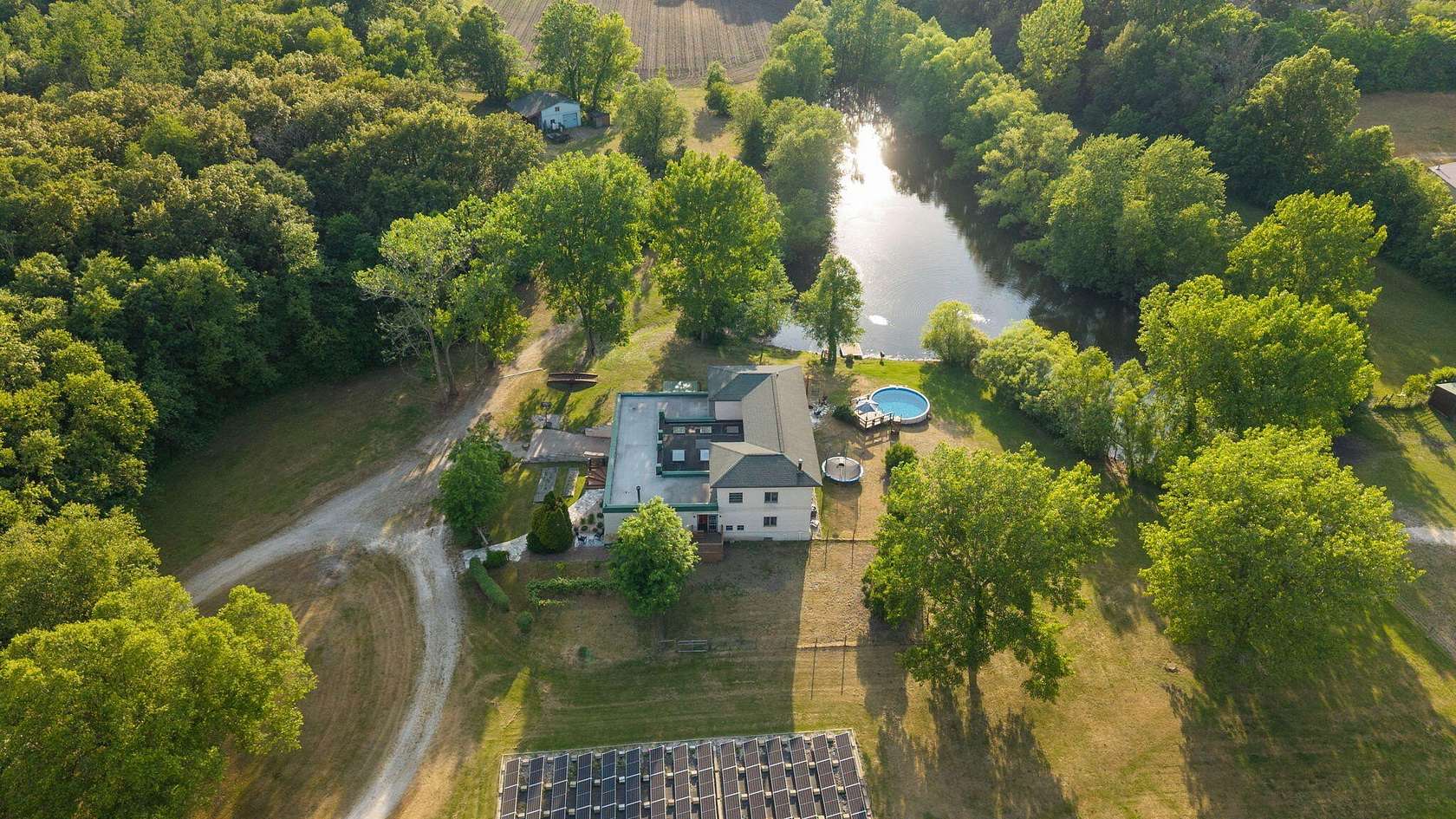 21 Acres of Land with Home for Sale in De Motte, Indiana