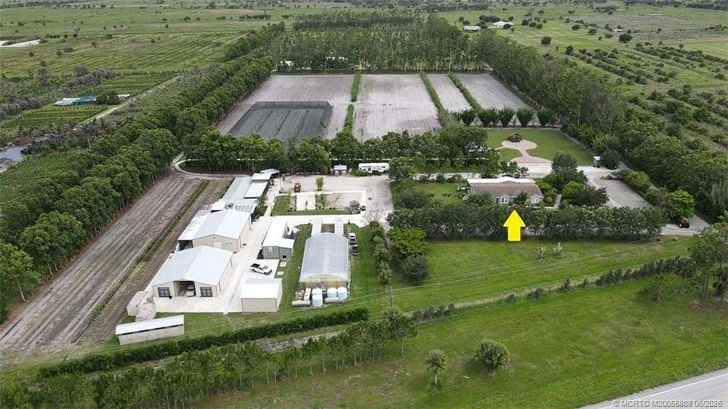 20 Acres of Agricultural Land with Home for Sale in Indiantown, Florida