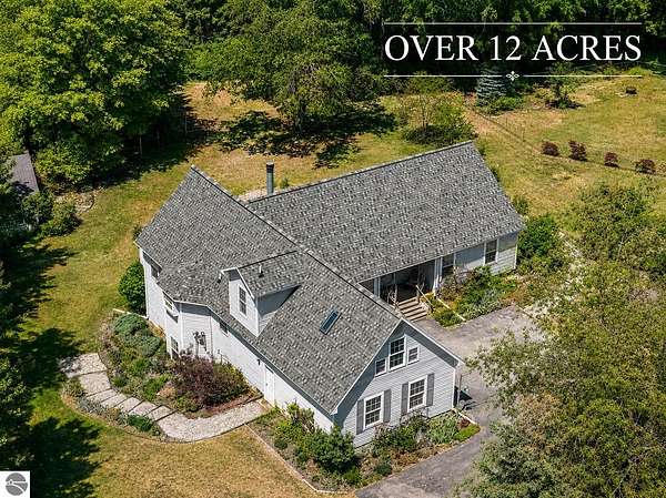 12.5 Acres of Land with Home for Sale in Traverse City, Michigan
