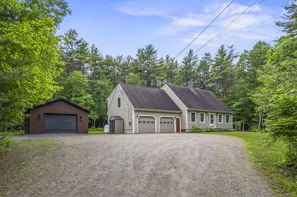 7.59 Acres of Land with Home for Sale in Pittston, Maine