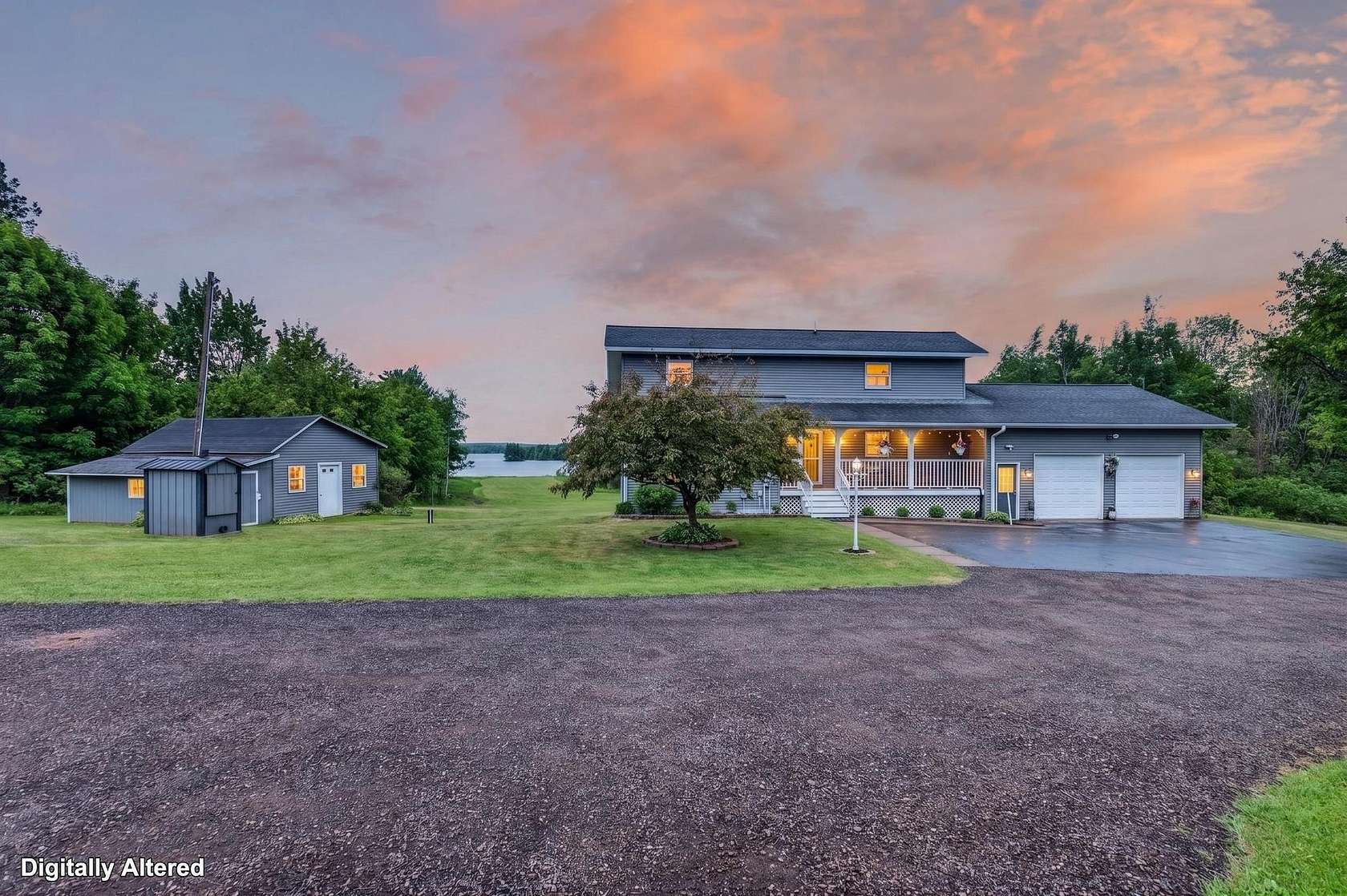 23 Acres of Recreational Land with Home for Sale in Carey Town, Wisconsin