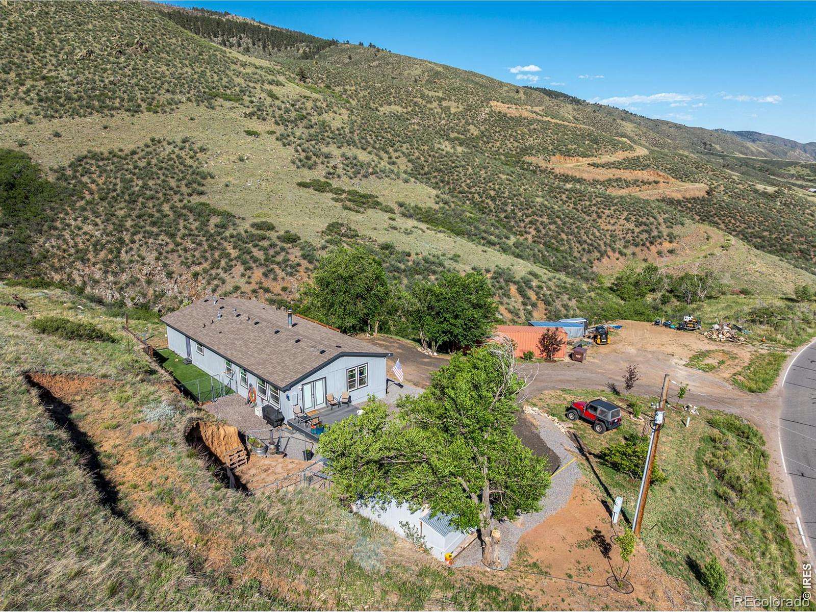40 Acres of Recreational Land with Home for Sale in Loveland, Colorado