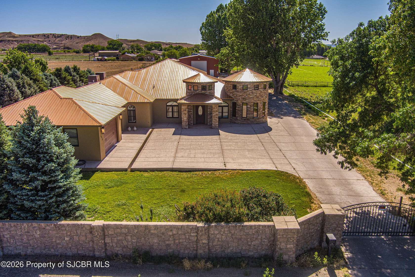 8 Acres of Land with Home for Sale in Bloomfield, New Mexico