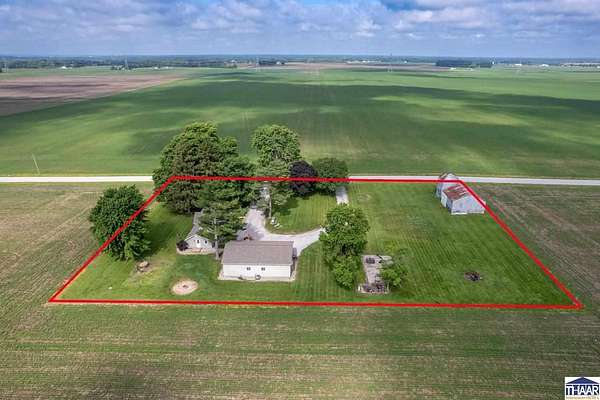 2 Acres of Land with Home for Sale in Clinton, Indiana
