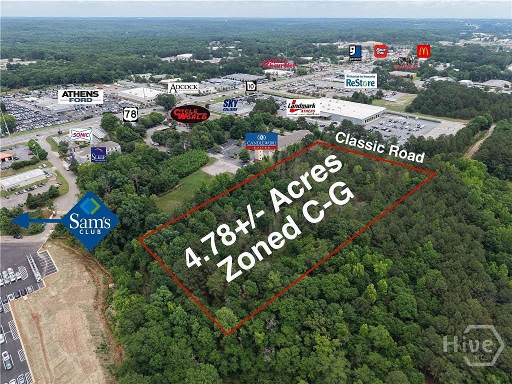 4.78 Acres of Commercial Land for Sale in Bogart, Georgia