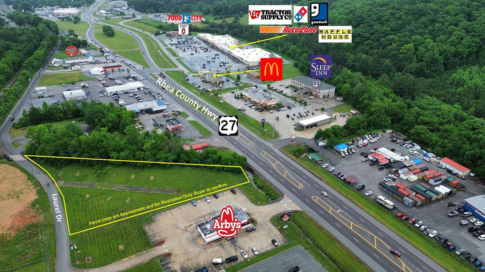 1.55 Acres of Commercial Land for Sale in Dayton, Tennessee