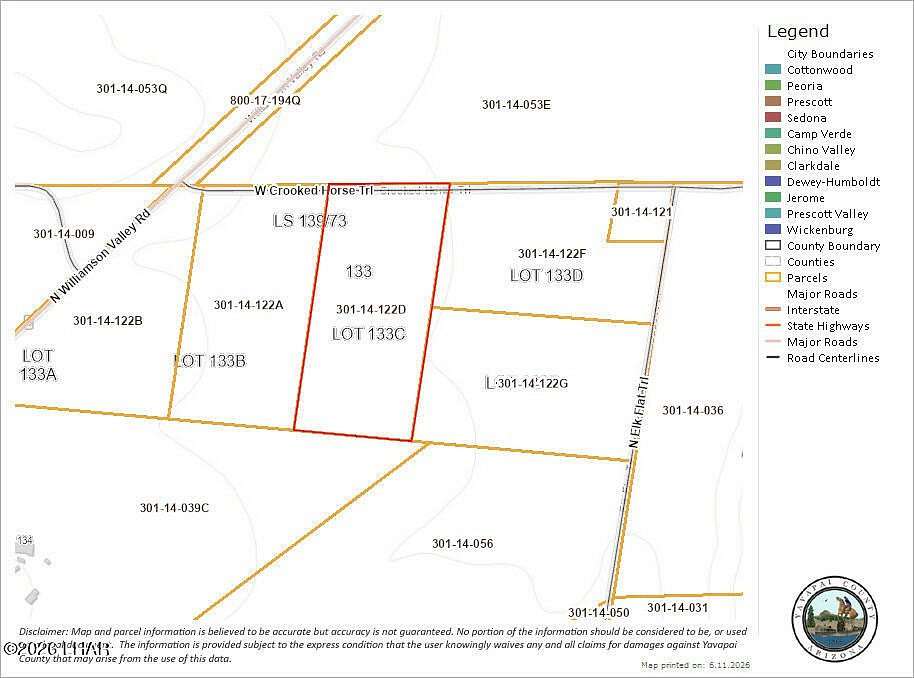 22 Acres of Agricultural & Residential Land for Sale in Seligman, Arizona