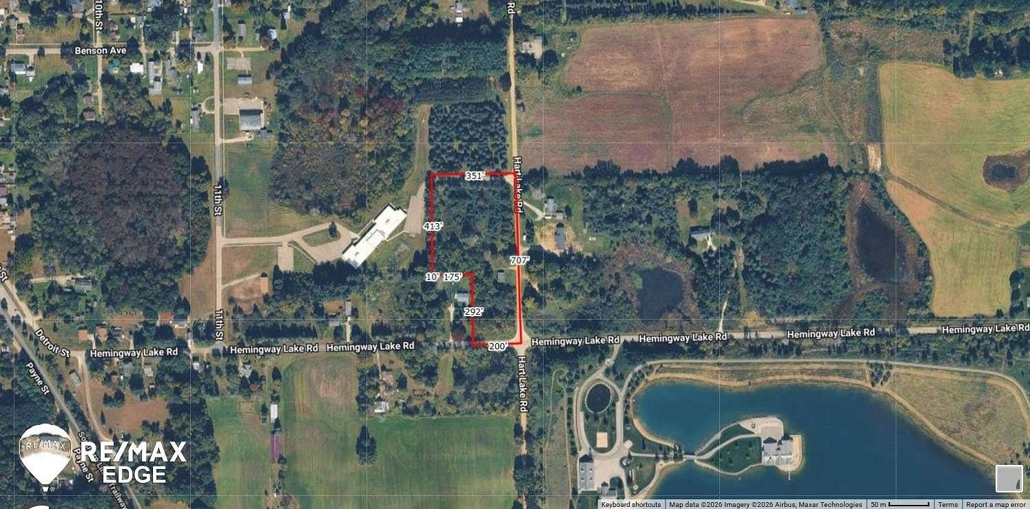 4.75 Acres of Land with Home for Sale in Otter Lake, Michigan