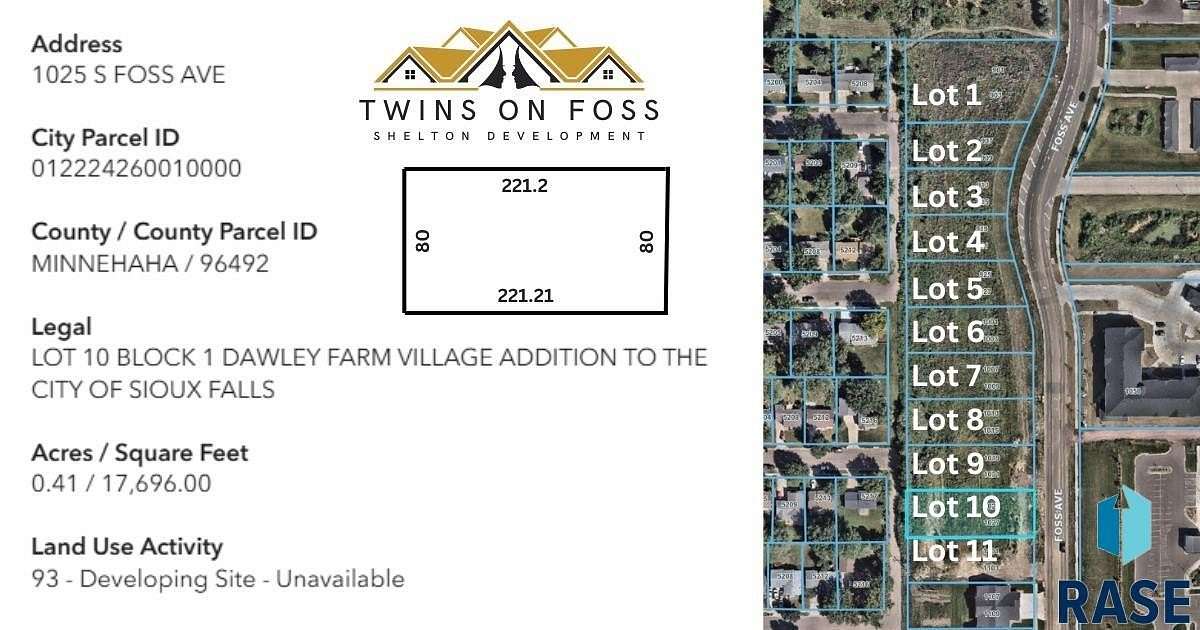 0.4 Acres of Residential Land for Sale in Sioux Falls, South Dakota