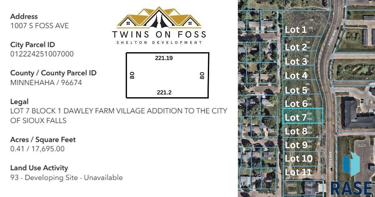 0.4 Acres of Residential Land for Sale in Sioux Falls, South Dakota