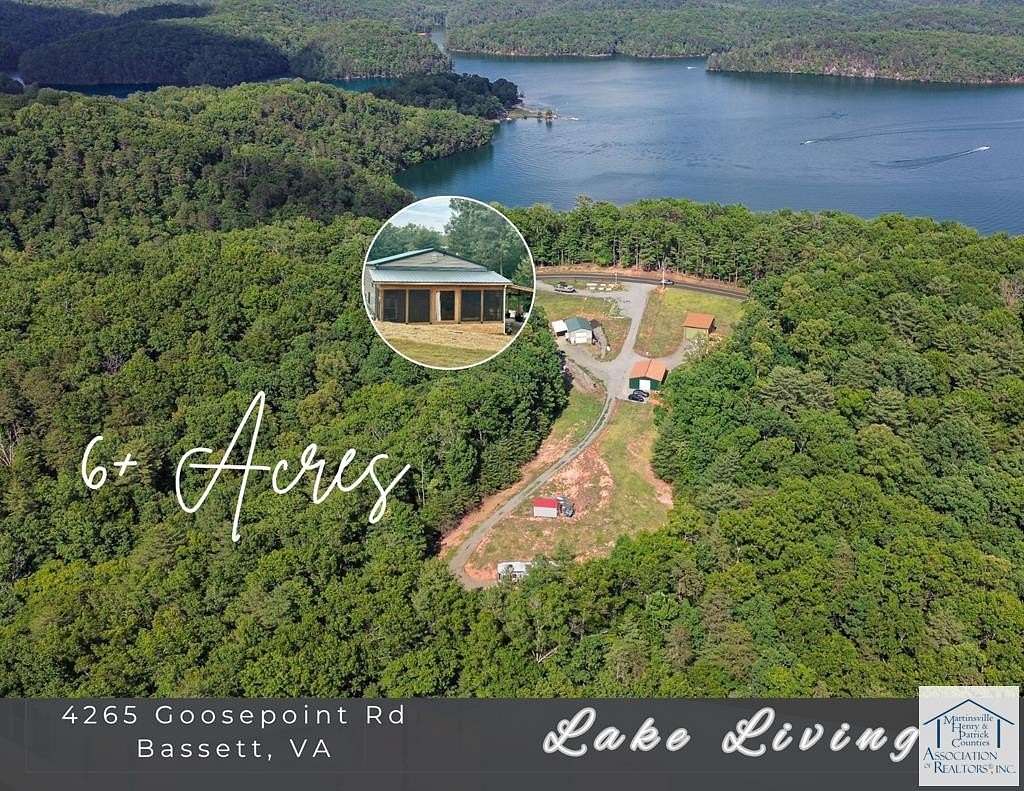 6.66 Acres of Land with Home for Sale in Bassett, Virginia