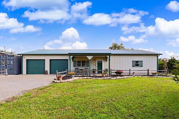 28.2 Acres of Recreational Land with Home for Sale in Leon, Kansas