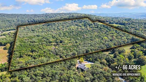 66 Acres of Recreational & Residential Land for Sale in Prairie Grove, Arkansas