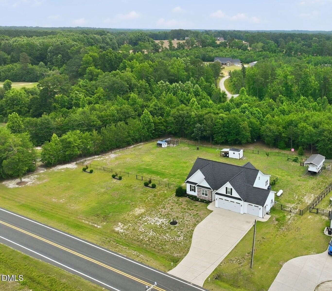 2 Acres of Land with Home for Sale in Lillington, North Carolina