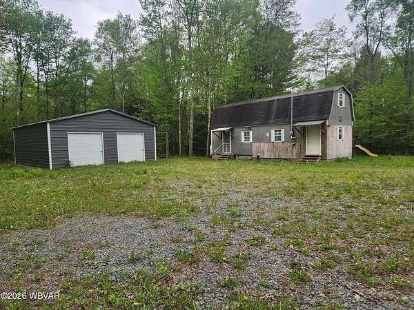 10 Acres of Recreational Land with Home for Sale in Forksville, Pennsylvania
