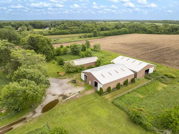 26.9 Acres of Agricultural Land with Home for Sale in Crown Point, Indiana