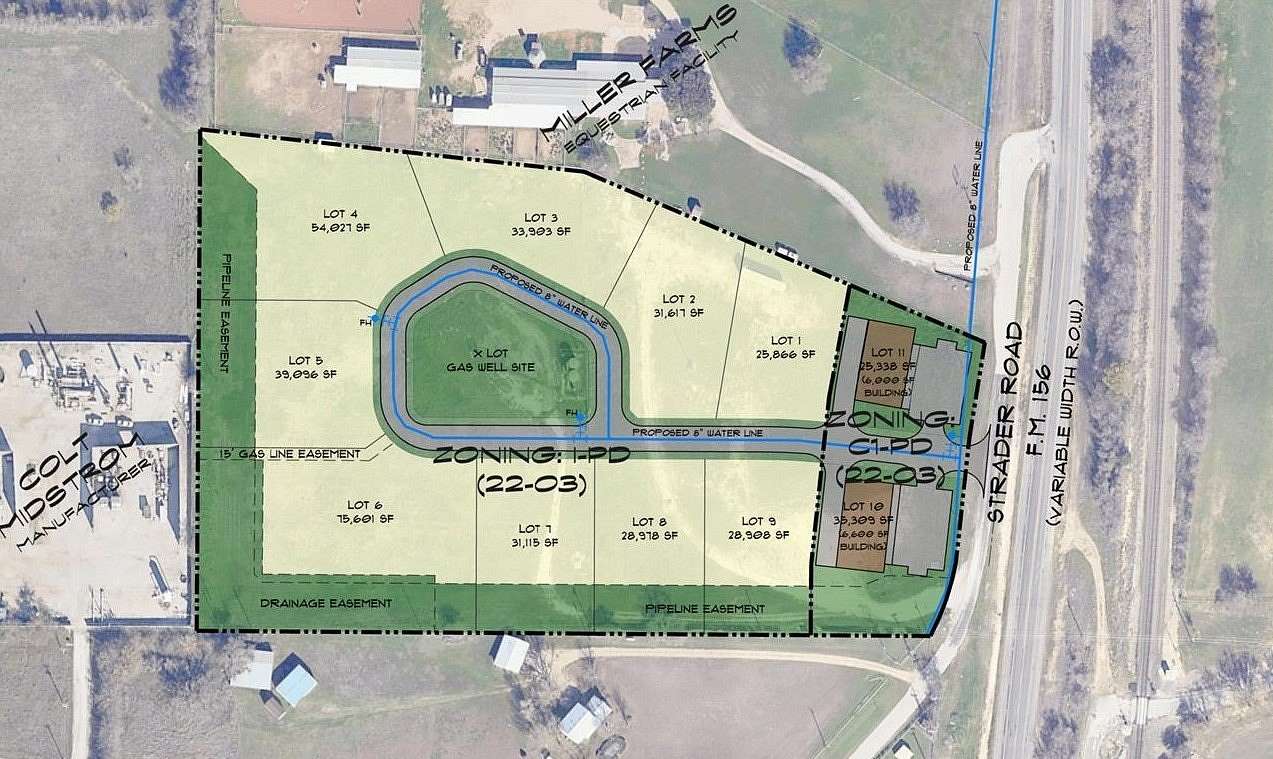 11.4 Acres of Mixed-Use Land for Sale in DISH, Texas