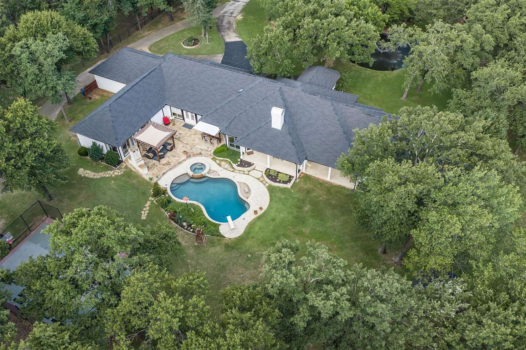 6.45 Acres of Land with Home for Sale in Copper Canyon, Texas