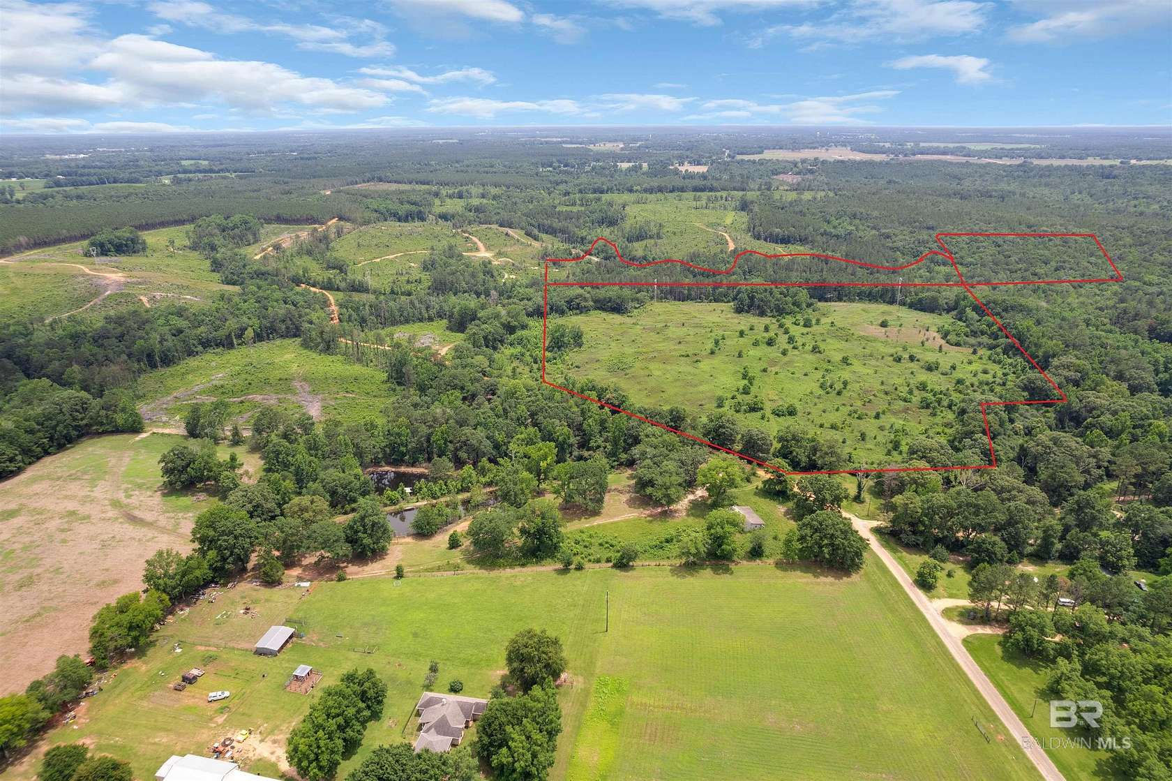 90 Acres of Recreational & Residential Land for Sale in Monroeville, Alabama