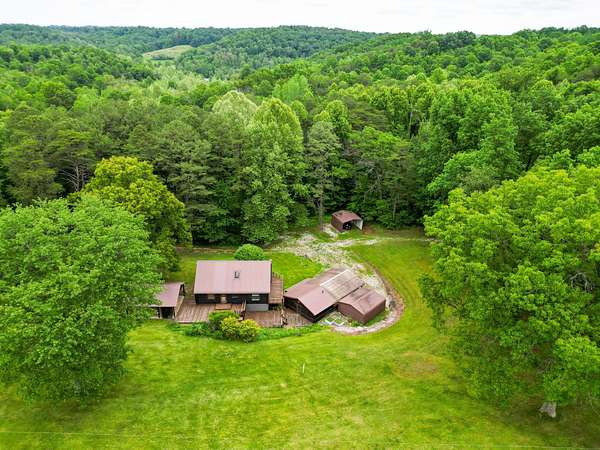 270 Acres of Recreational Land with Home for Sale in Long Bottom, Ohio