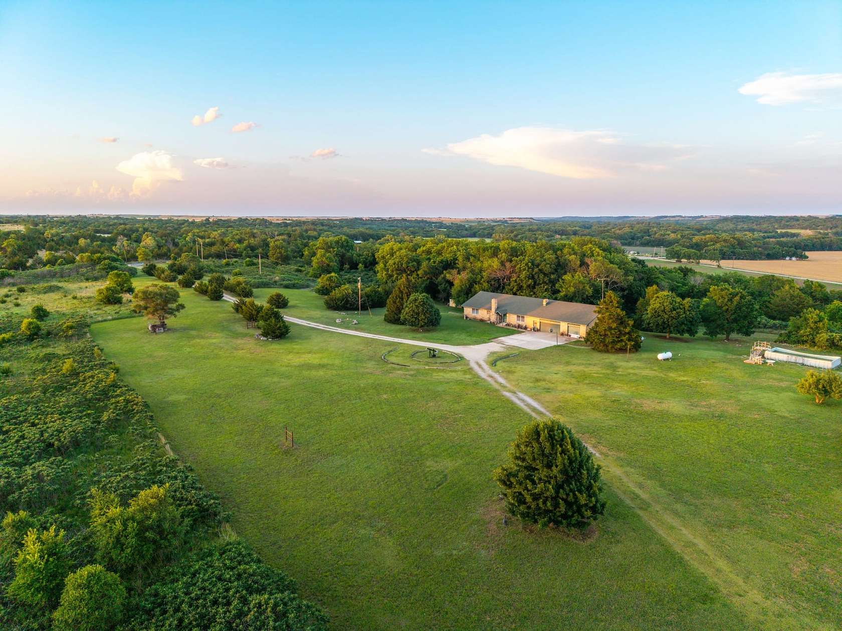 41.7 Acres of Recreational Land with Home for Sale in Arkansas City, Kansas