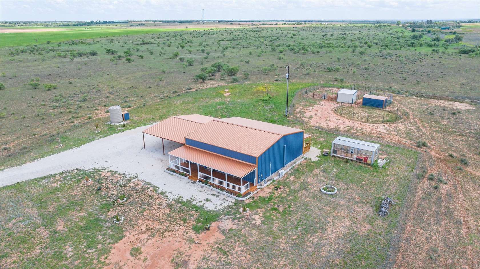 95 Acres of Land with Home for Sale in Anson, Texas