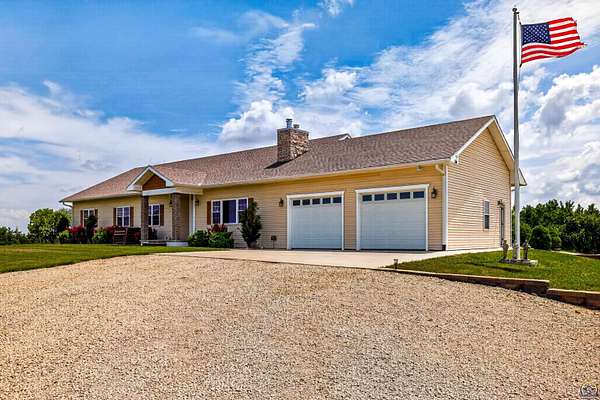18.6 Acres of Land with Home for Sale in Topeka, Kansas