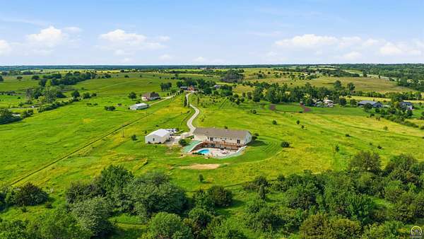 18.6 Acres of Land with Home for Sale in Topeka, Kansas