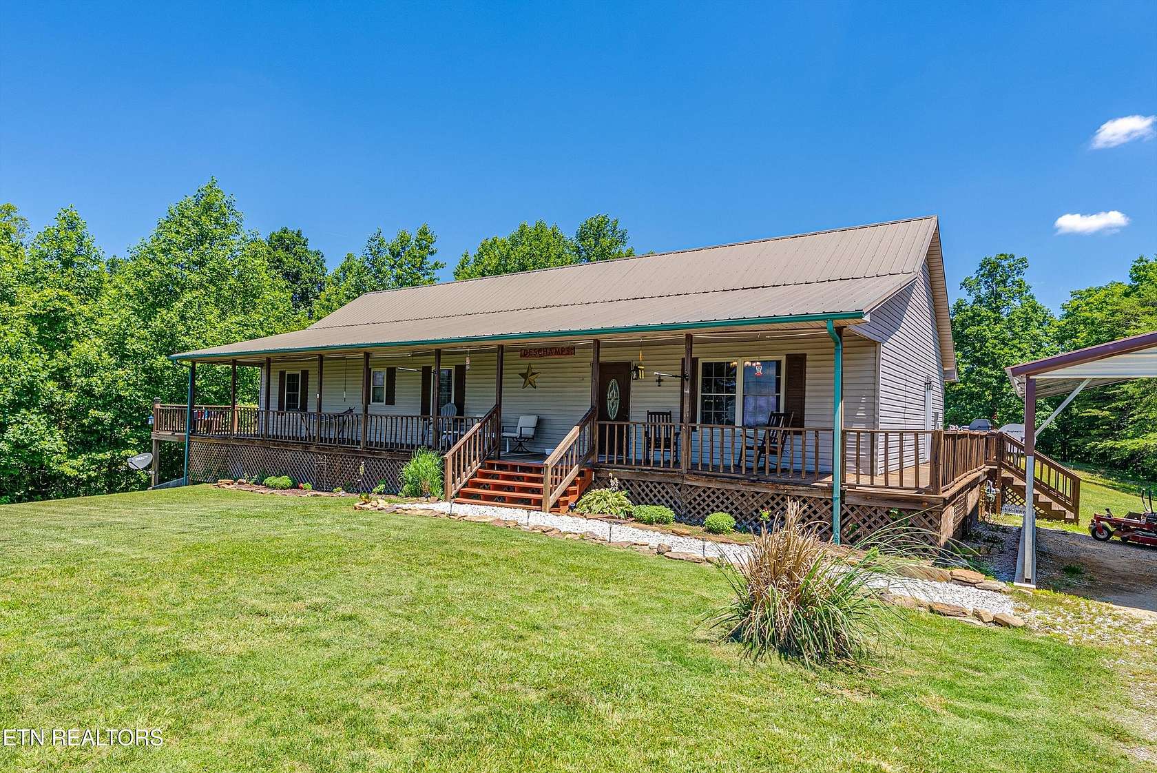 10.2 Acres of Recreational Land with Home for Sale in Pioneer, Tennessee