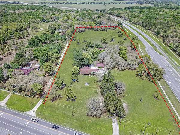 9 Acres of Land with Home for Lease in Belleview, Florida