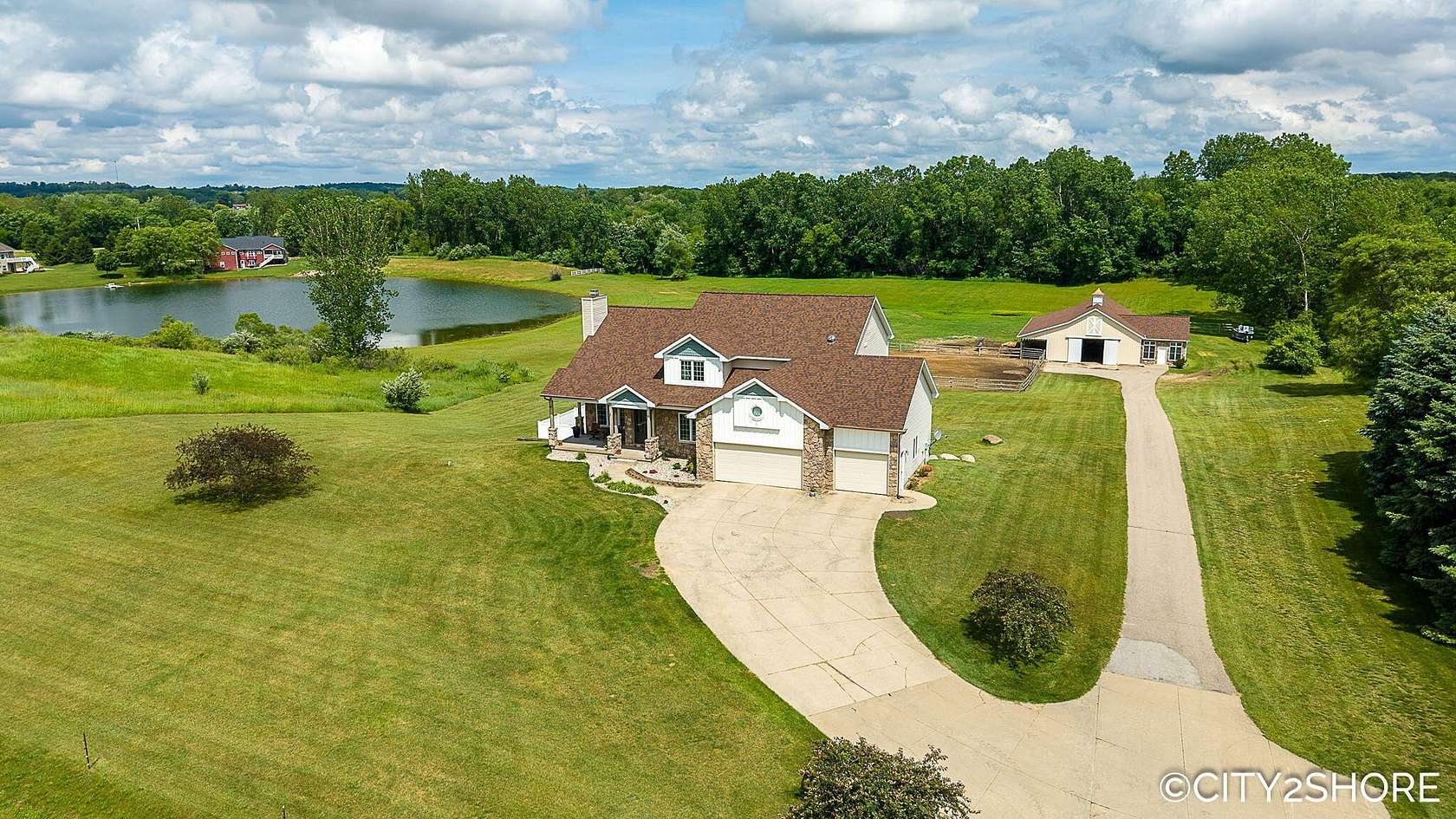 10 Acres of Land with Home for Sale in Hudsonville, Michigan