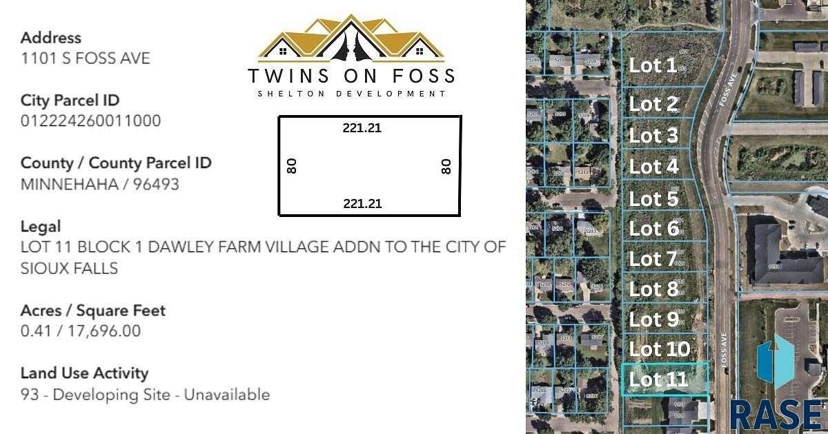 0.4 Acres of Residential Land for Sale in Sioux Falls, South Dakota