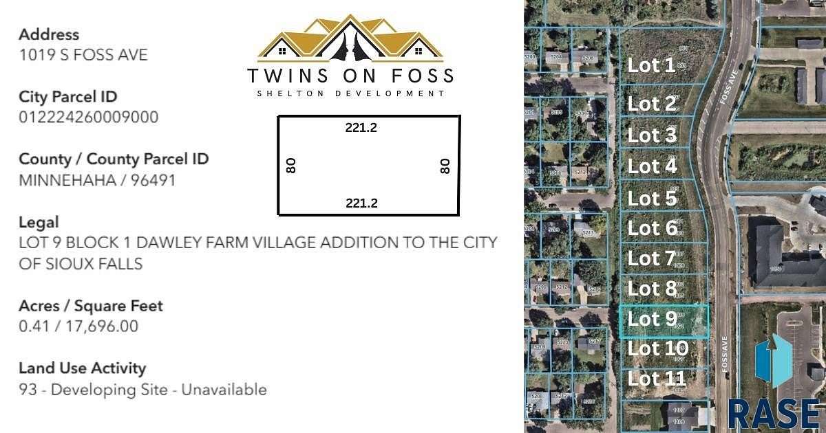 0.4 Acres of Residential Land for Sale in Sioux Falls, South Dakota